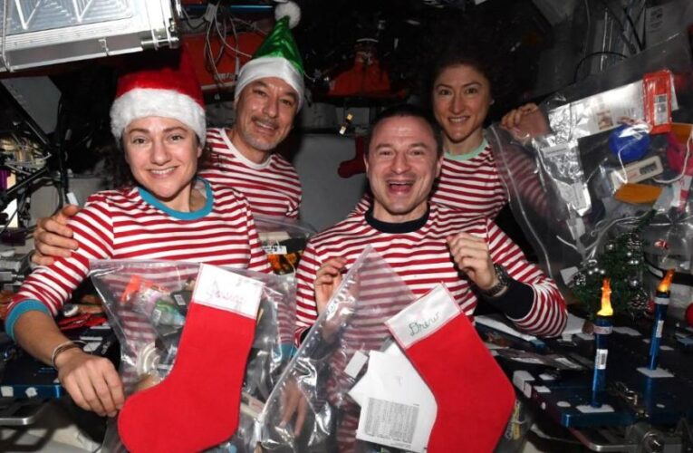 Así celebran los astronautas en el espacio
